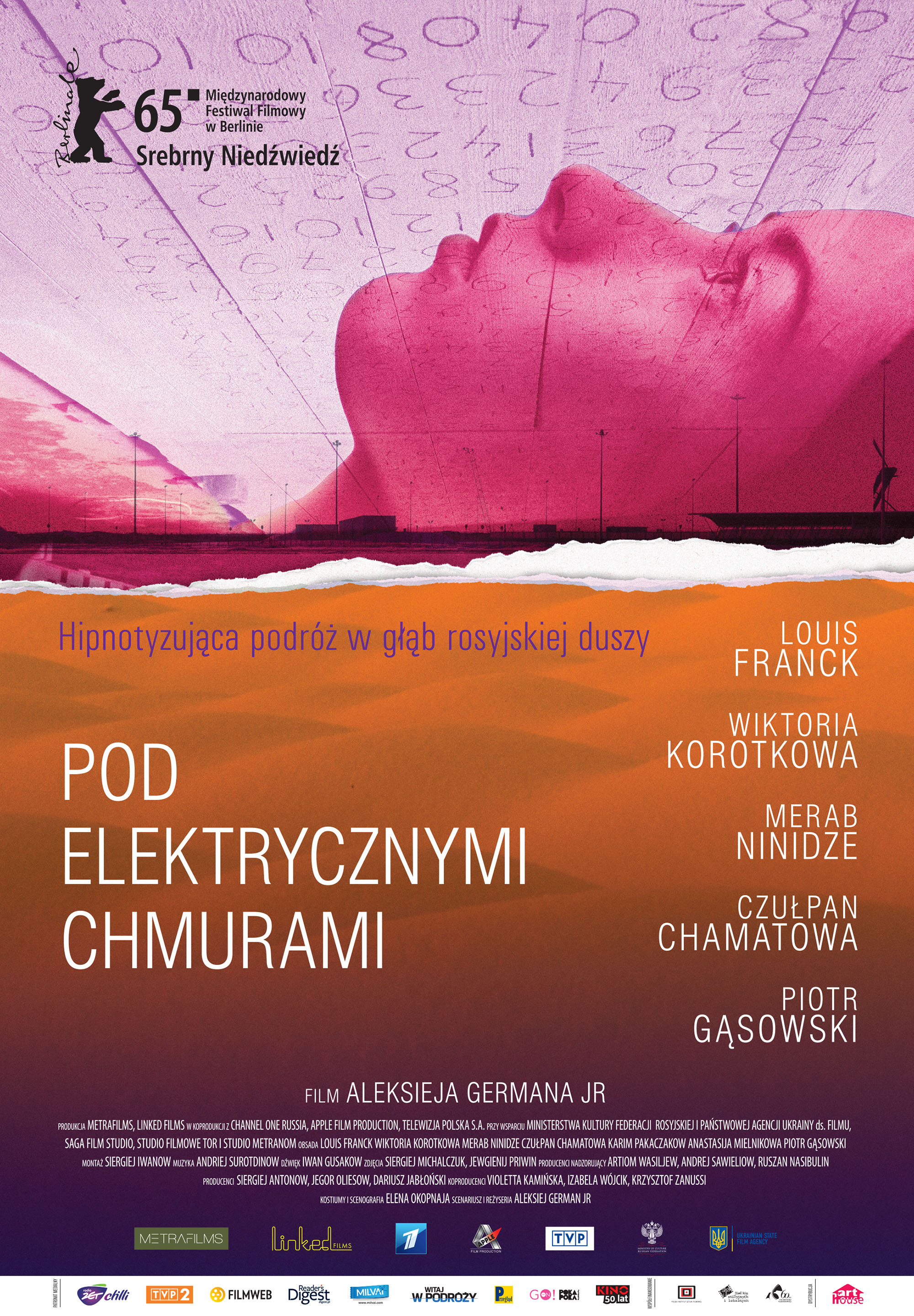 Polski plakat filmu 'Pod elektrycznymi chmurami'