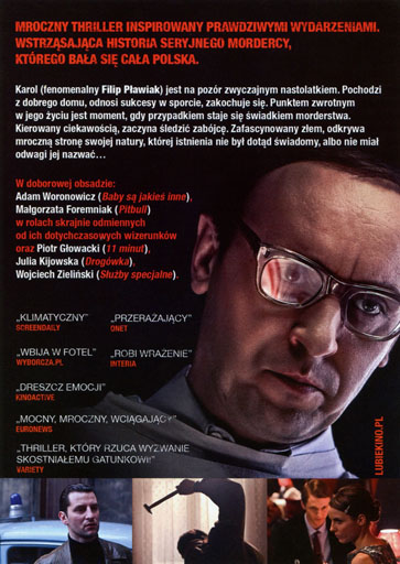Tył ulotki filmu 'Czerwony pająk'