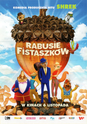 Przód ulotki filmu 'Rabusie fistaszków'