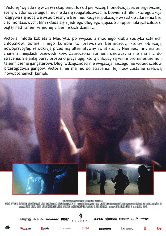 Ulotka filmu 'Victoria (tył)'