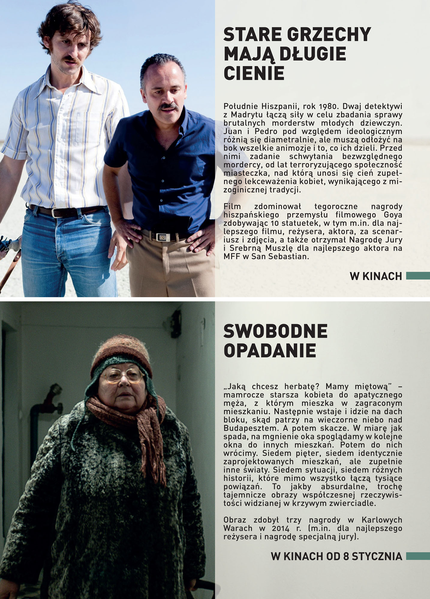 Ulotka filmu 'Stare Grzechy Mają Długie Cienie (tył)'