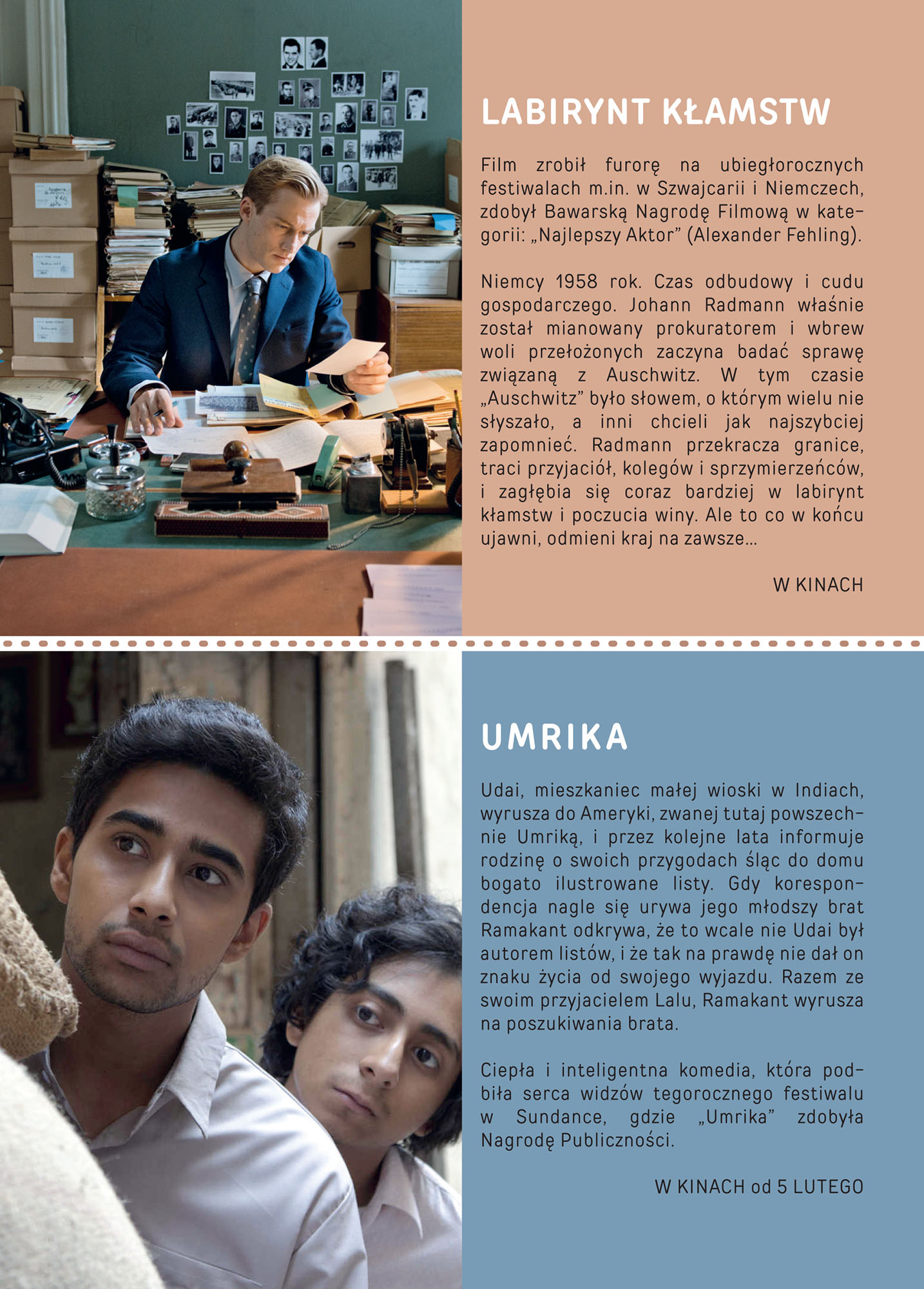 Ulotka filmu 'Labirynt Kłamstw (tył)'