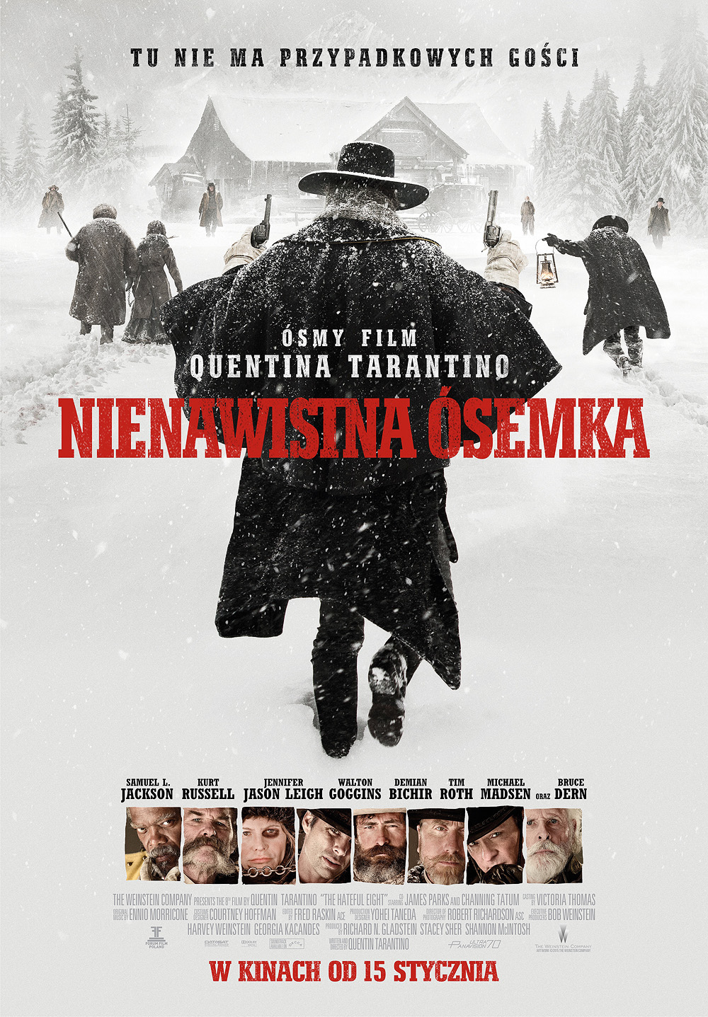 Polski plakat filmu 'Nienawistna ósemka'