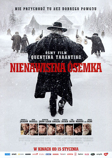 Przód ulotki filmu 'Nienawistna ósemka'