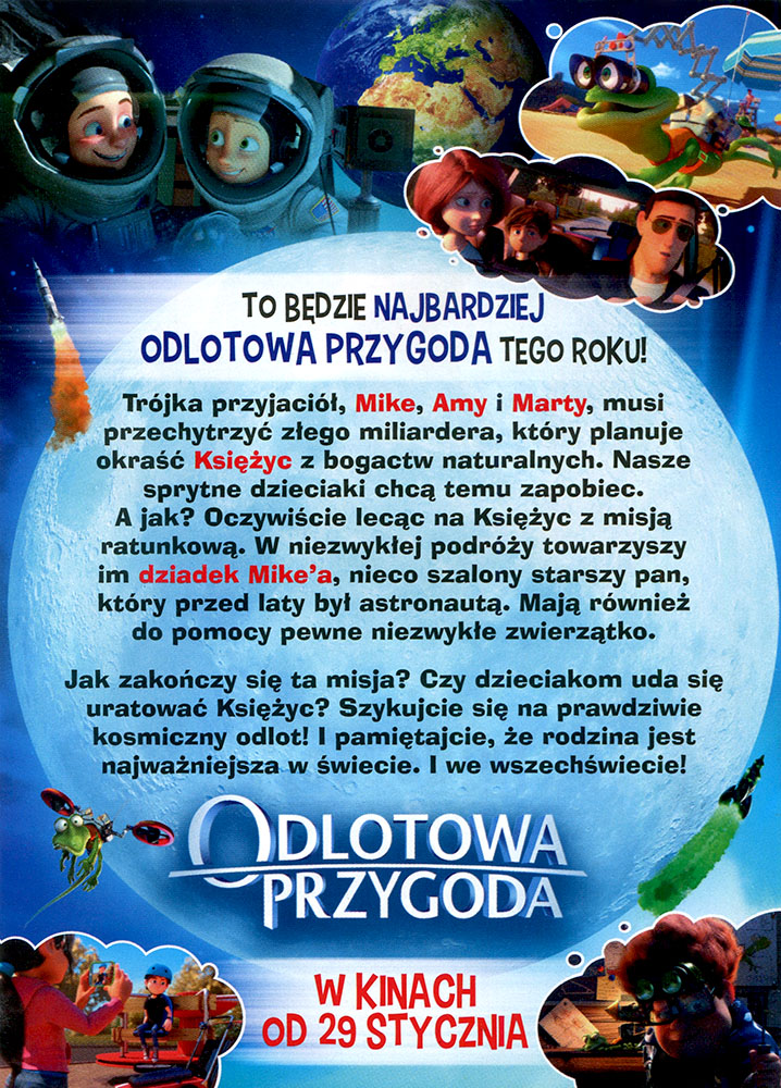 Ulotka filmu 'Odlotowa Przygoda (tył)'
