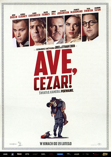 Przód ulotki filmu 'Ave, Cezar!'