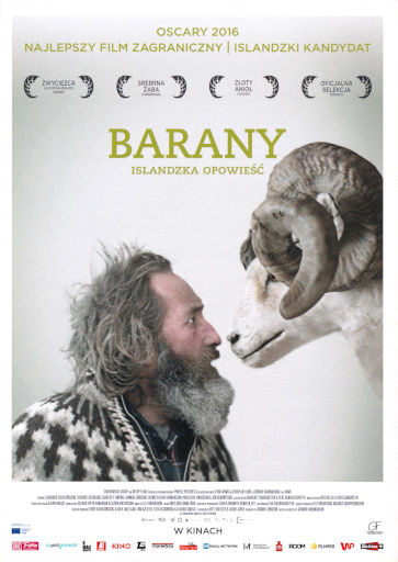 Przód ulotki filmu 'Barany. Islandzka opowieść'