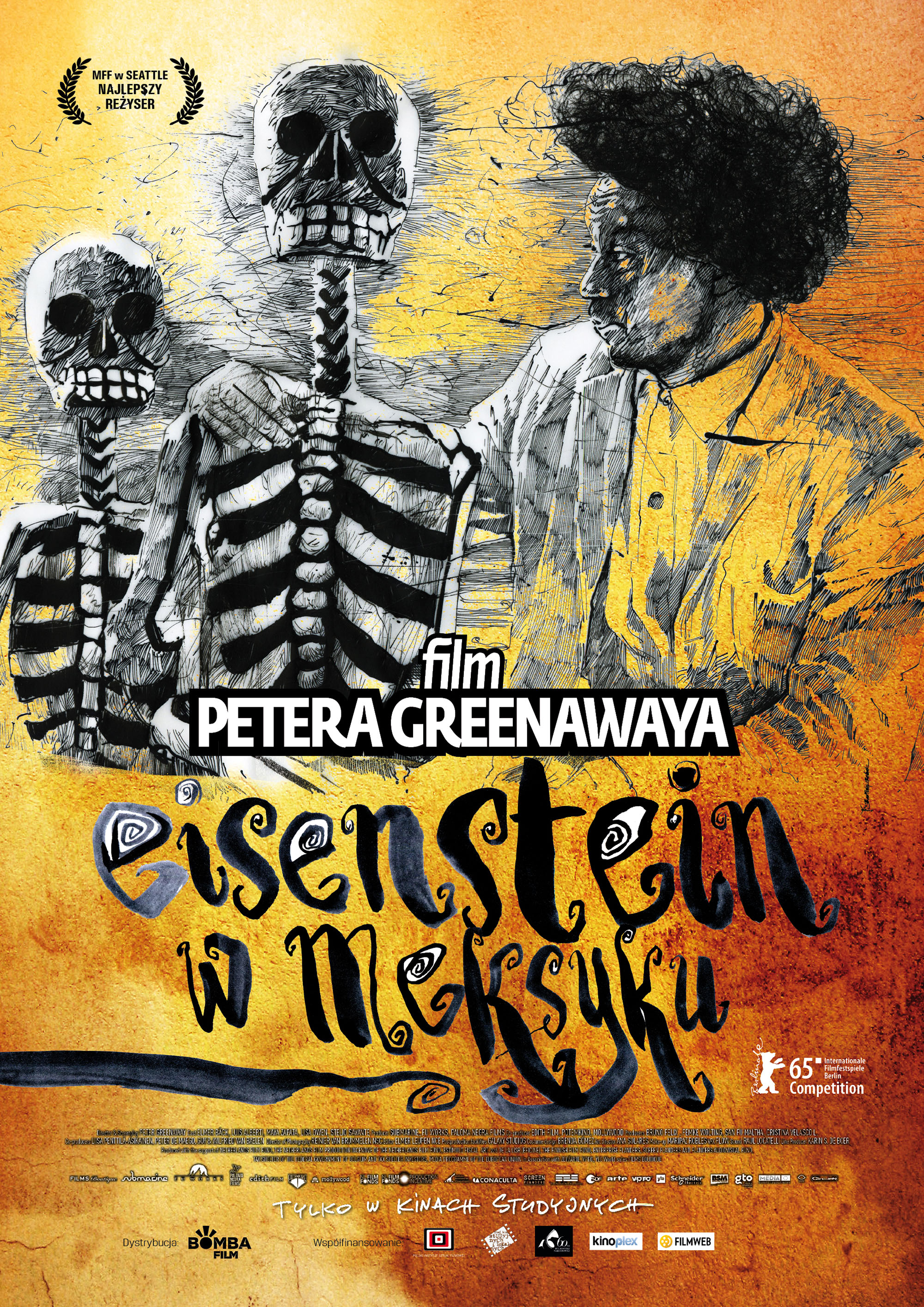 Polski plakat filmu 'Eisenstein w Meksyku'