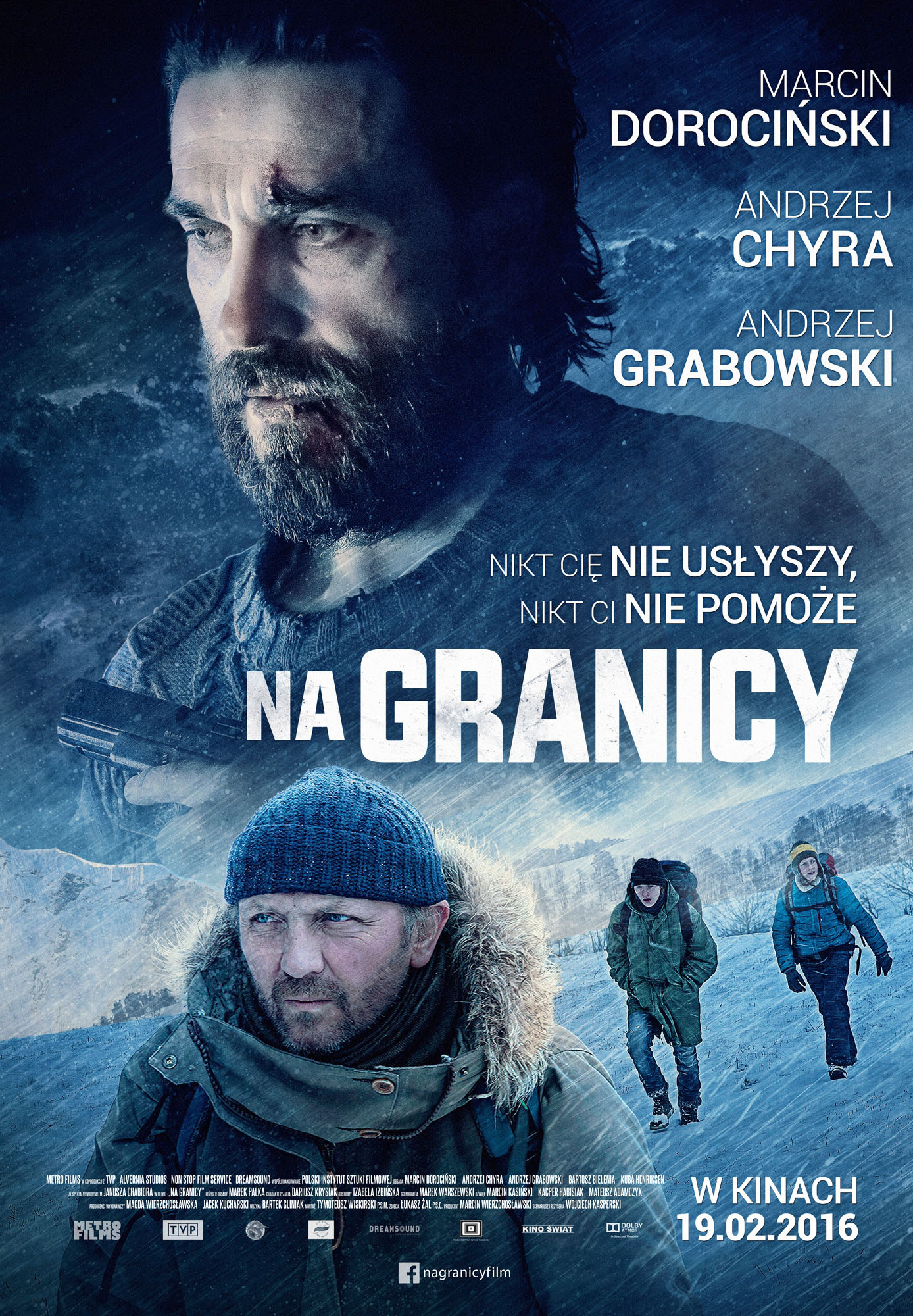 Polski plakat filmu 'Na granicy'