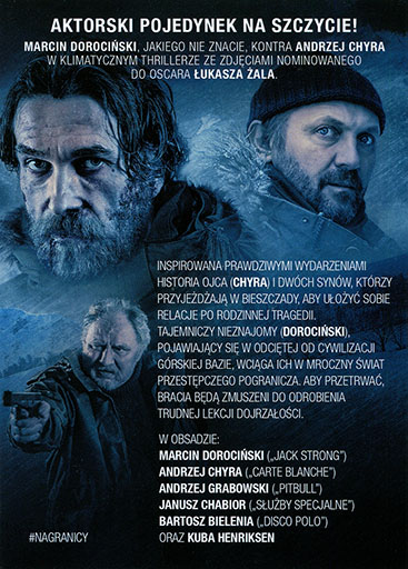 Tył ulotki filmu 'Na granicy'