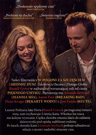 Tył ulotki filmu 'Ojcowie i córki'