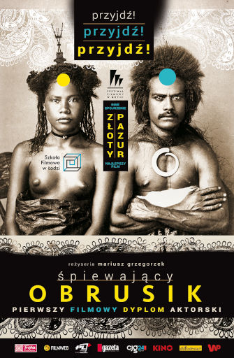 Polski plakat filmu 'Śpiewający obrusik'