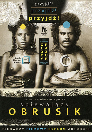 Przód ulotki filmu 'Śpiewający obrusik'