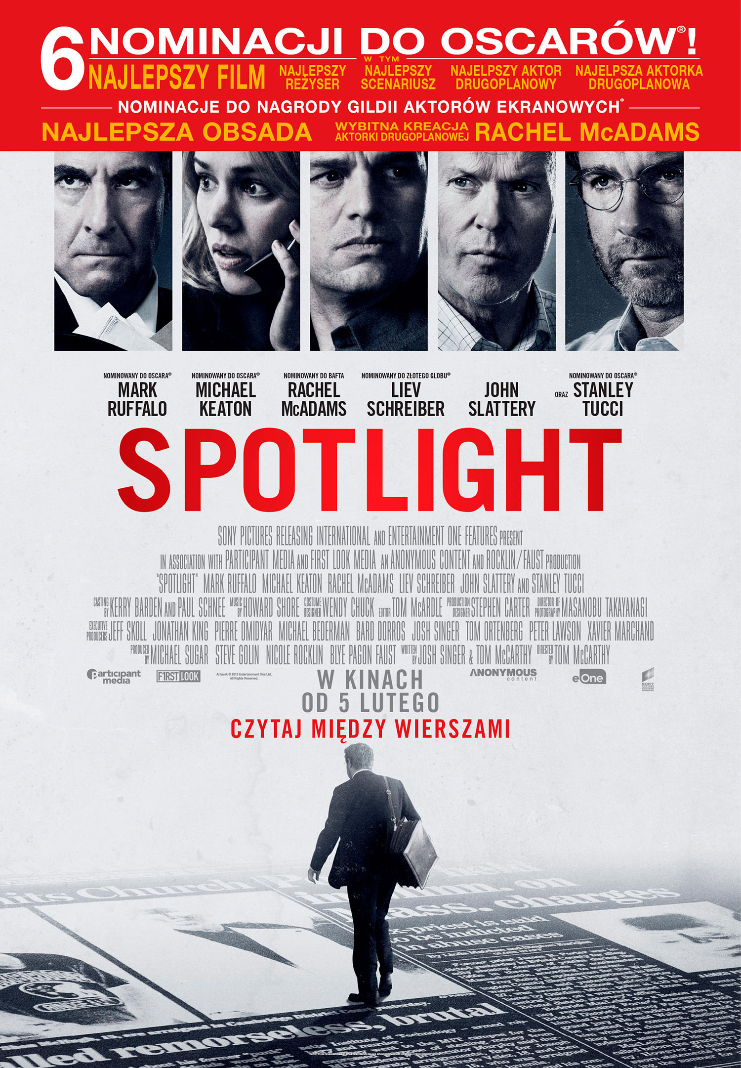 Polski plakat filmu 'Spotlight'