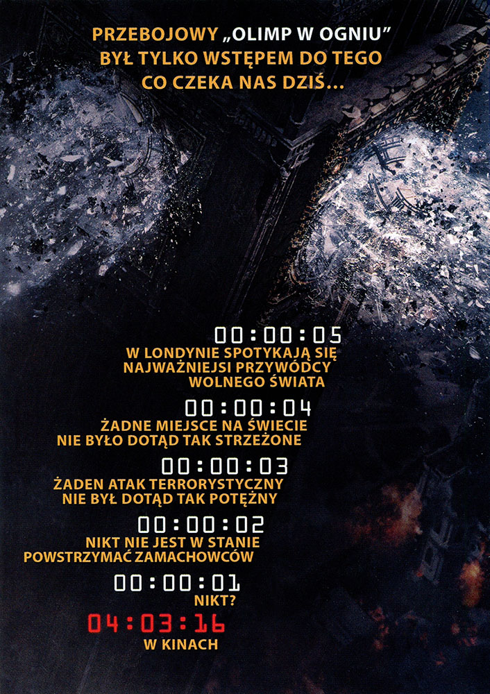 Ulotka filmu 'Londyn W Ogniu (tył)'