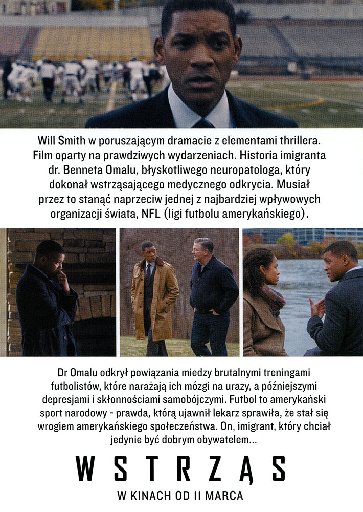 Ulotka filmu 'Wstrząs (tył)'