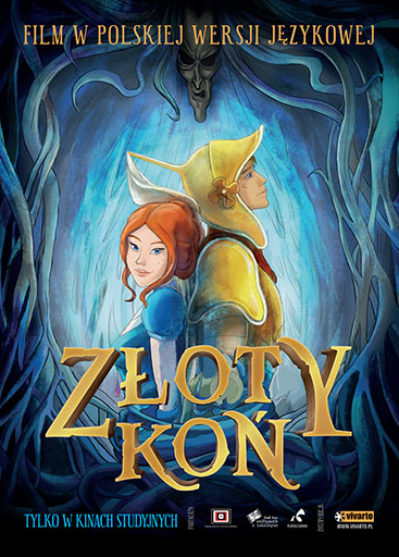 Przód ulotki filmu 'Złoty koń'