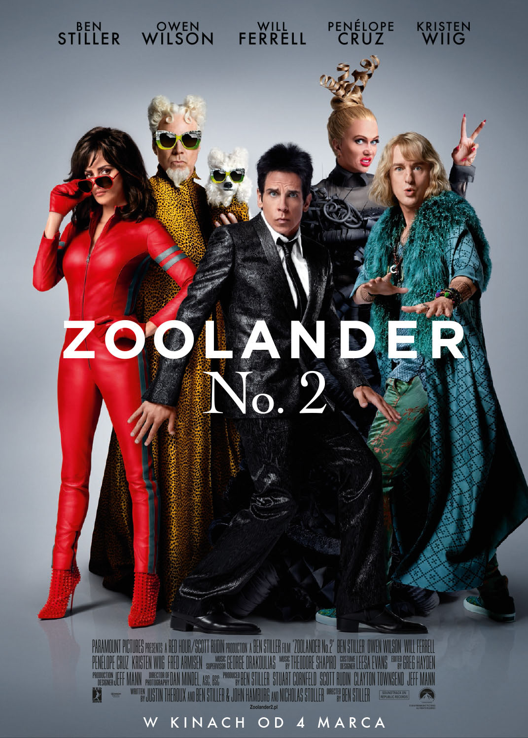 Polski plakat filmu 'Zoolander No. 2'