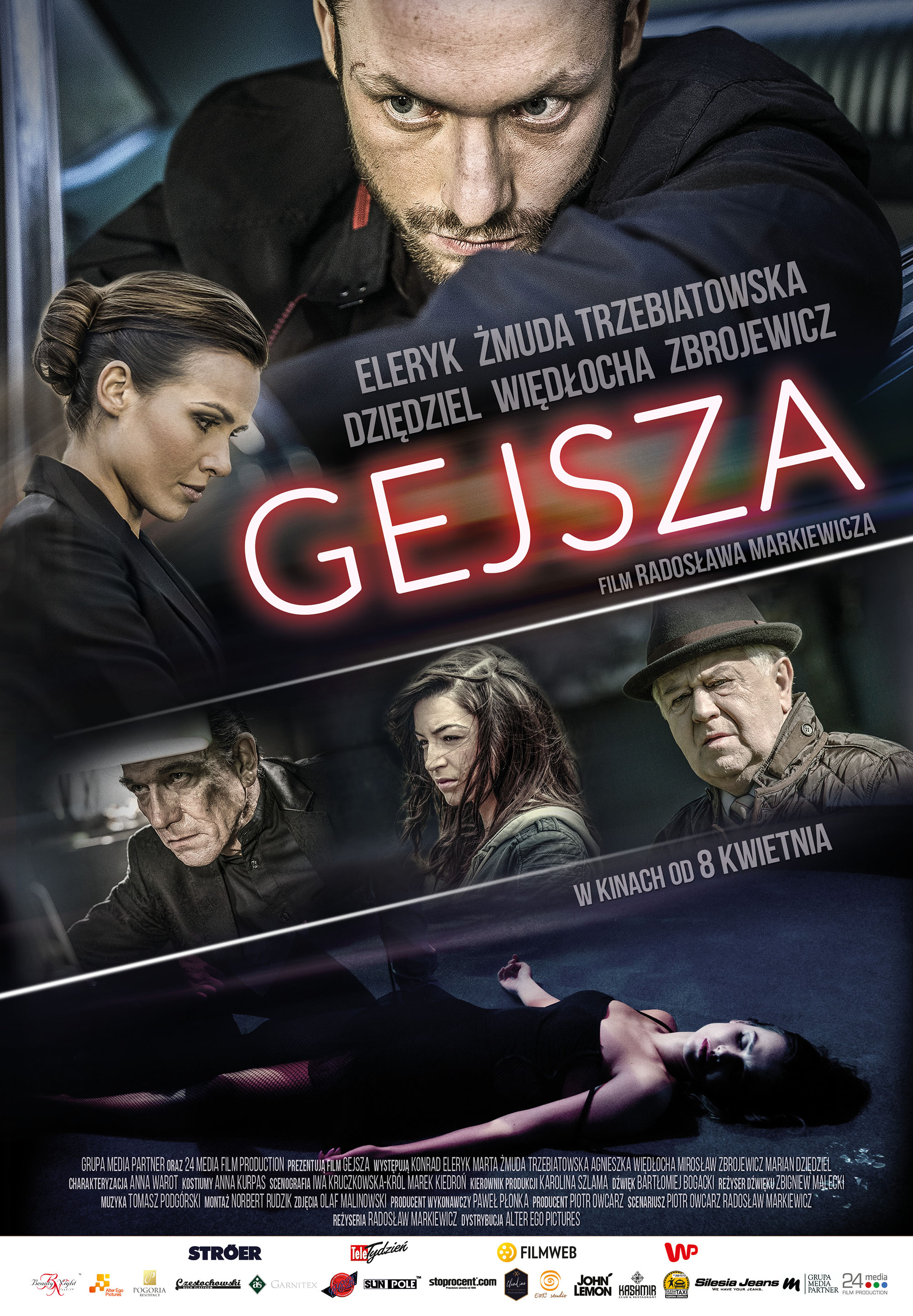 Polski plakat filmu 'Gejsza'