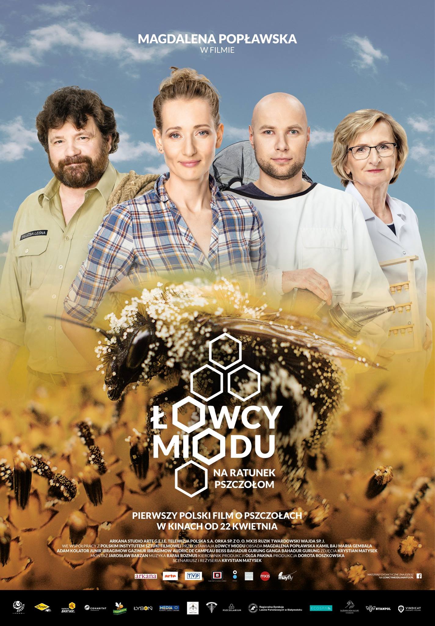 Polski plakat filmu 'Łowcy miodu'