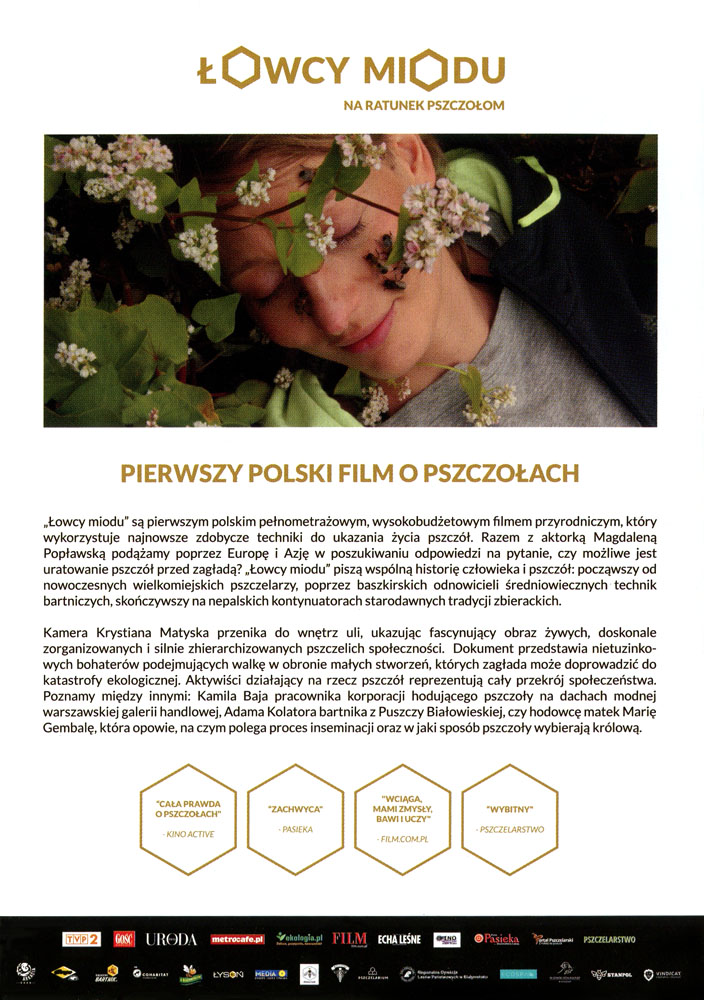Ulotka filmu 'Łowcy Miodu (tył)'