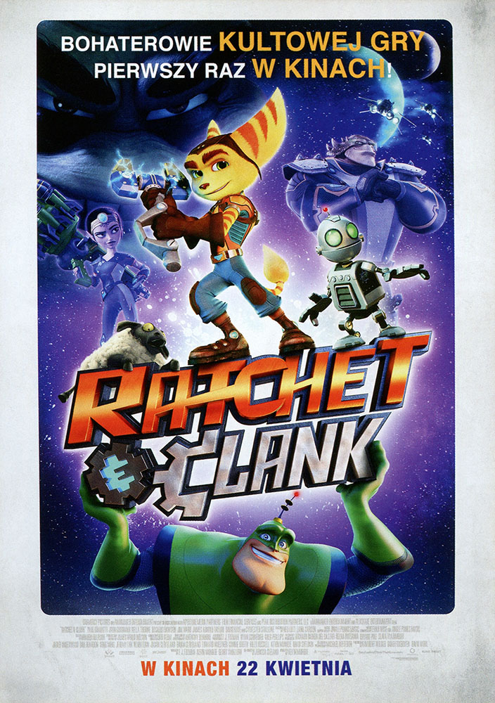 Ulotka filmu 'Ratchet i Clank (przód)'