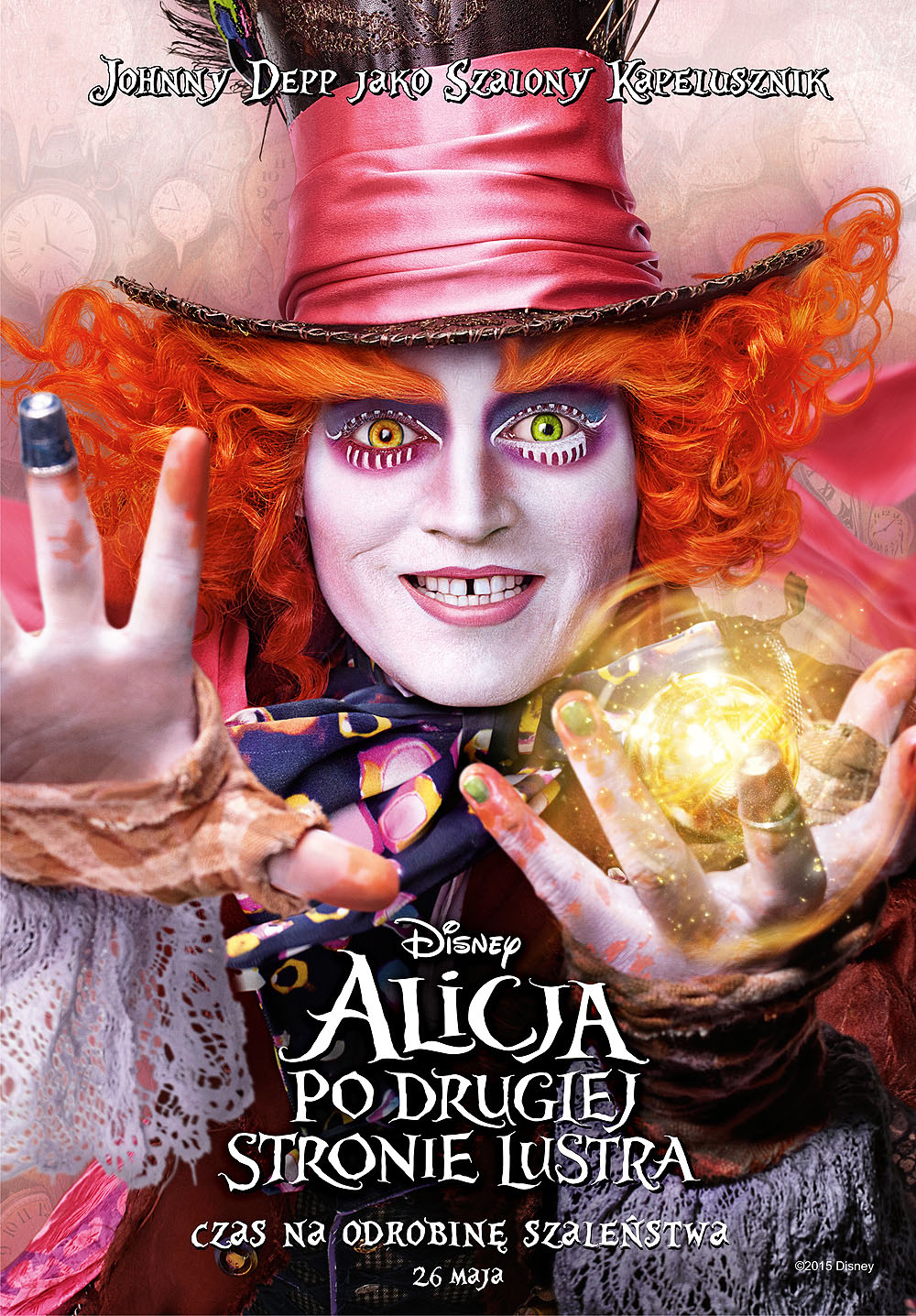 Polski plakat filmu 'Alicja po drugiej stronie lustra'