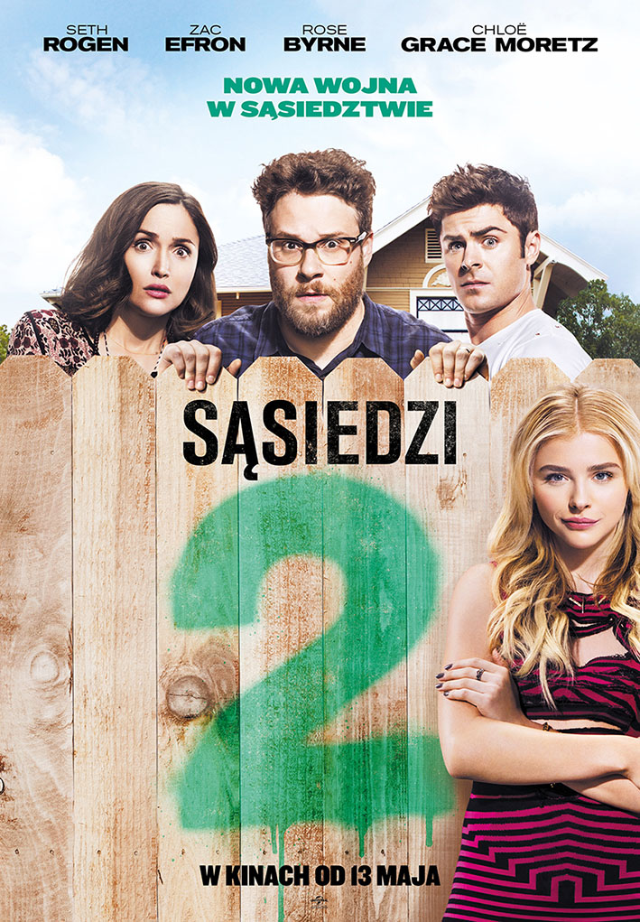 Polski plakat filmu 'Sąsiedzi 2'