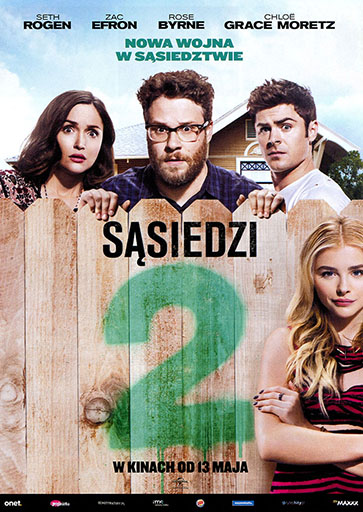 Przód ulotki filmu 'Sąsiedzi 2'
