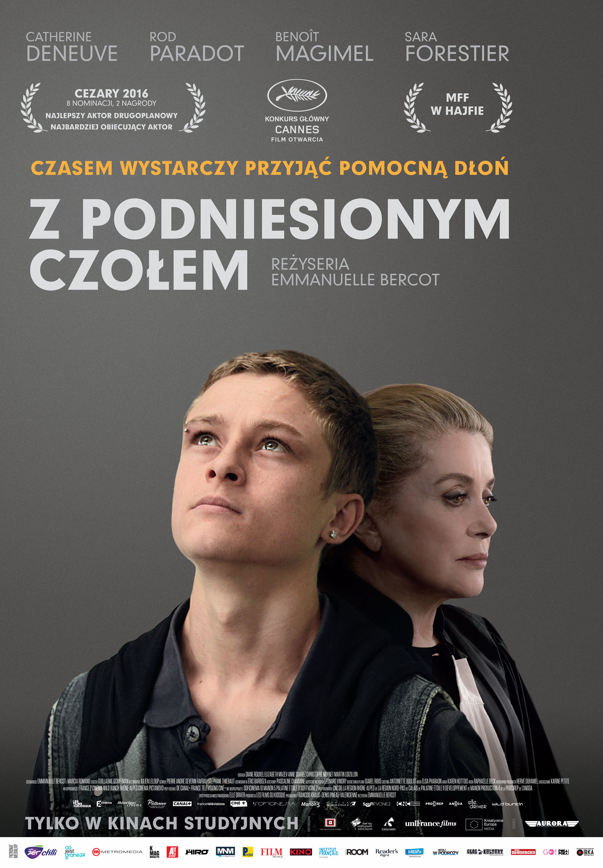 Polski plakat filmu 'Z podniesionym czołem'