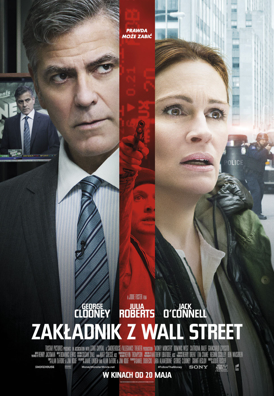 Polski plakat filmu 'Zakładnik z Wall Street'