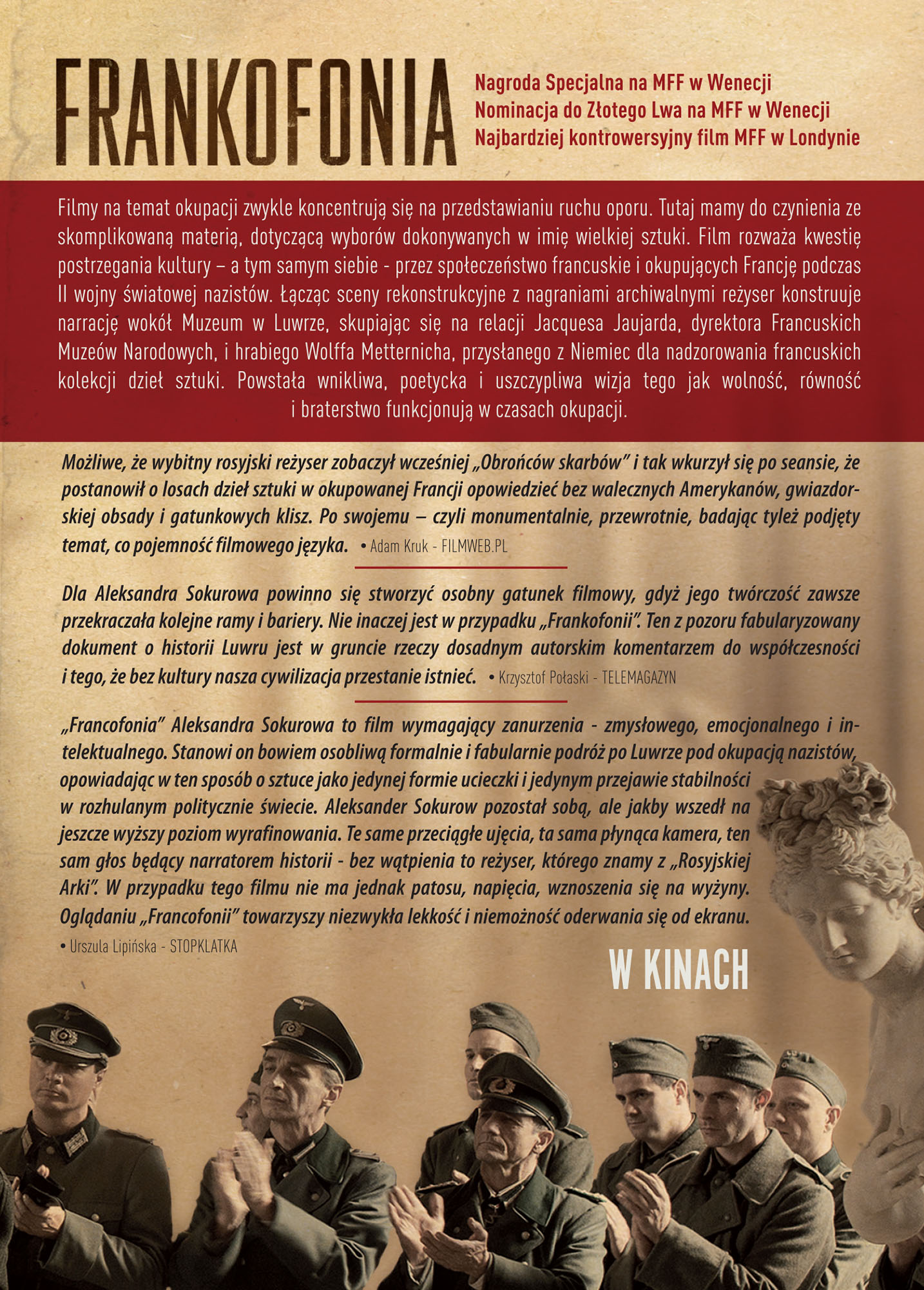 Ulotka filmu 'Frankofonia (tył)'