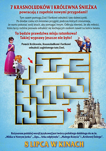 Tył ulotki filmu '7 krasnoludków i Królewna Śnieżka - Nowe przygody'