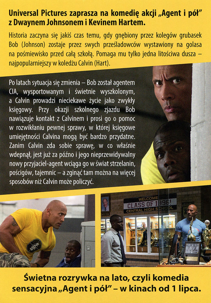 Ulotka filmu 'Agent i Pół (tył)'