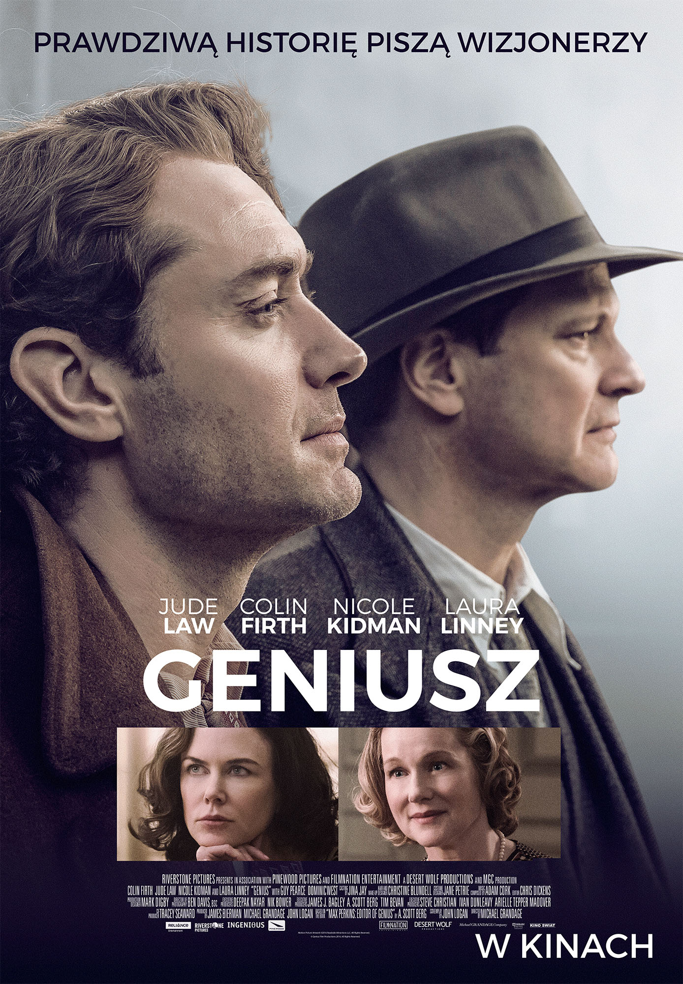 Polski plakat filmu 'Geniusz'
