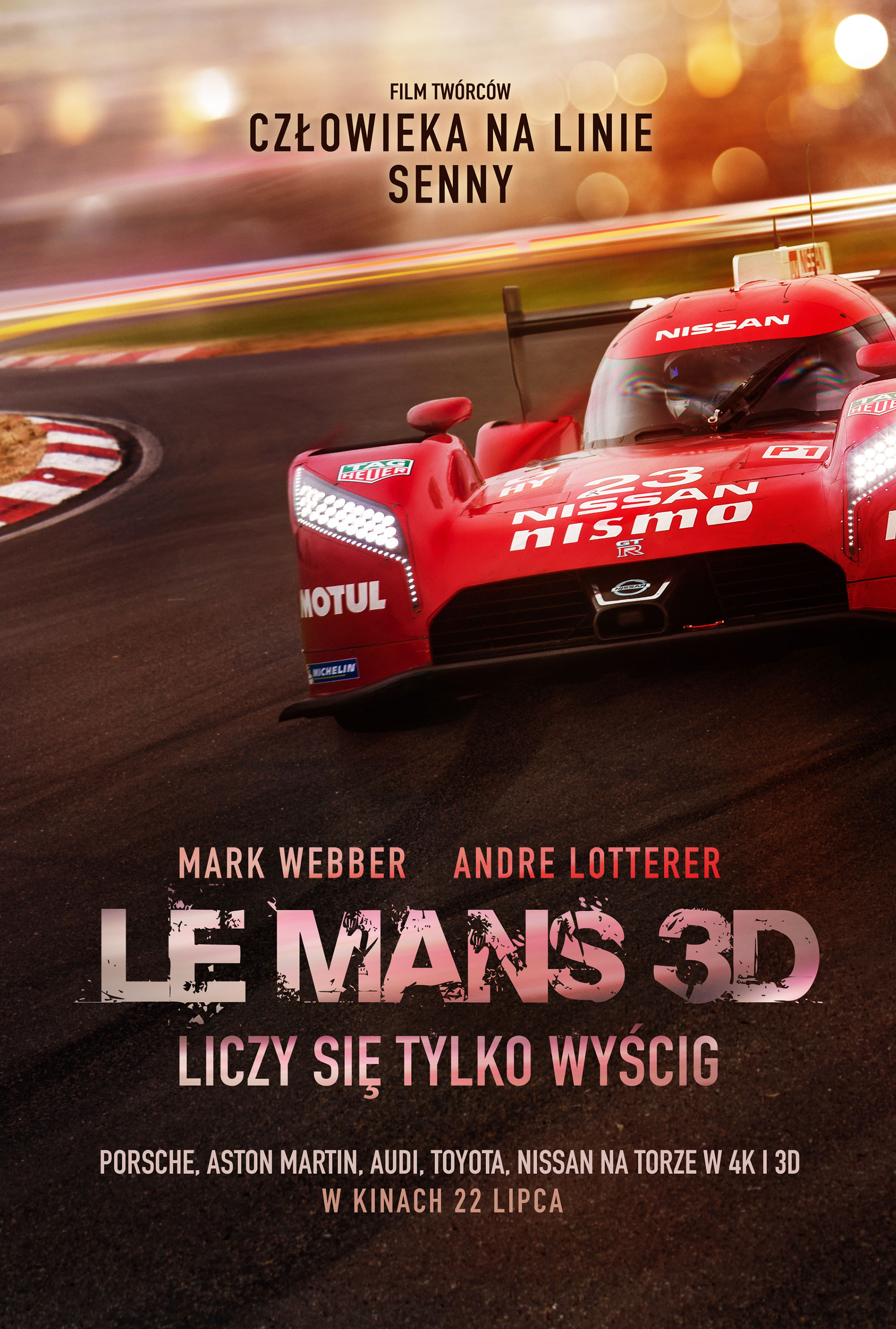 Polski plakat filmu 'Le Mans 3D'