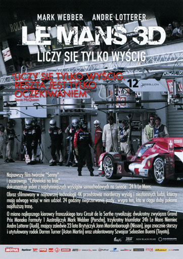 Tył ulotki filmu 'Le Mans 3D'