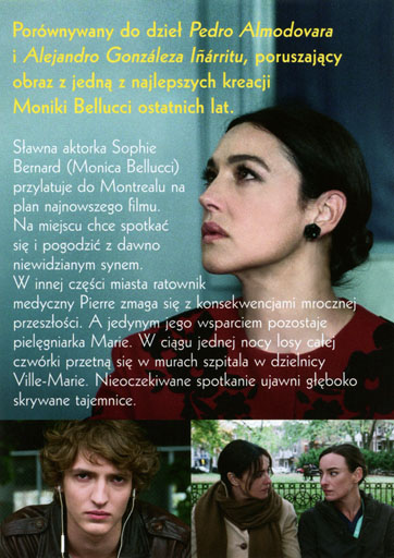Tył ulotki filmu 'Noc w Ville-Marie'