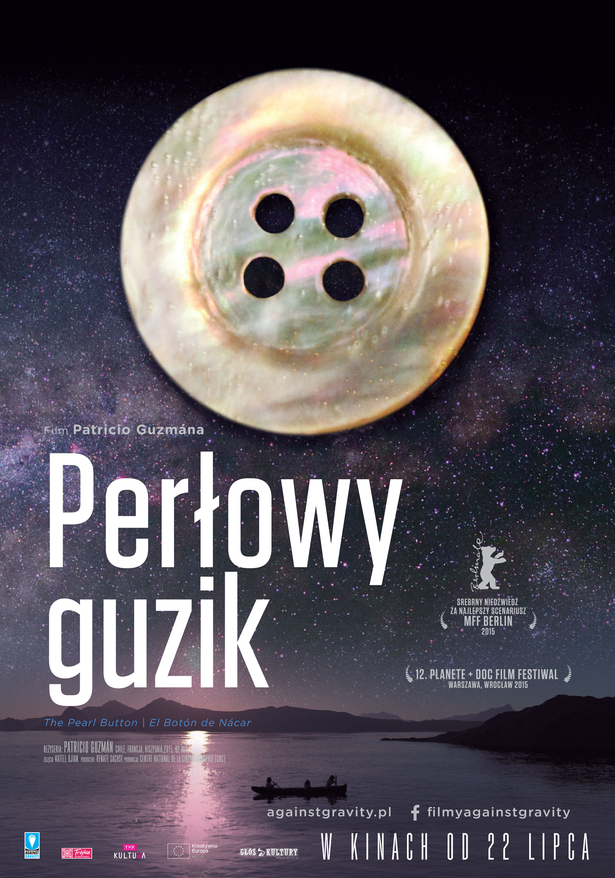 Polski plakat filmu 'Perłowy guzik'