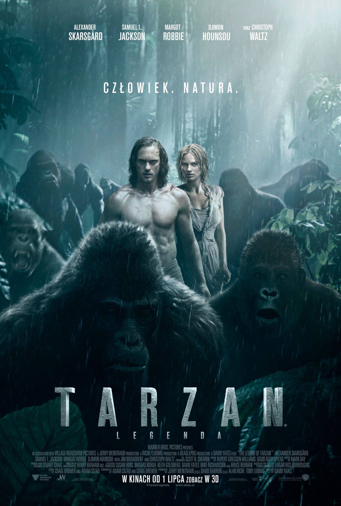Polski plakat filmu 'Tarzan: Legenda'