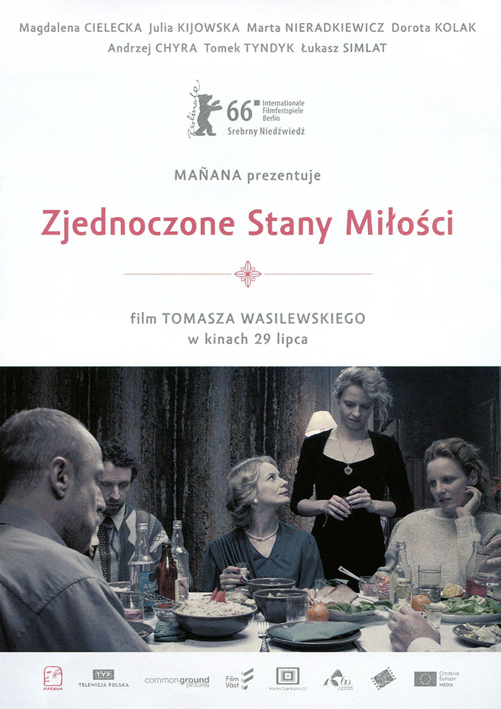 Ulotka filmu 'Zjednoczone Stany Miłości (przód)'