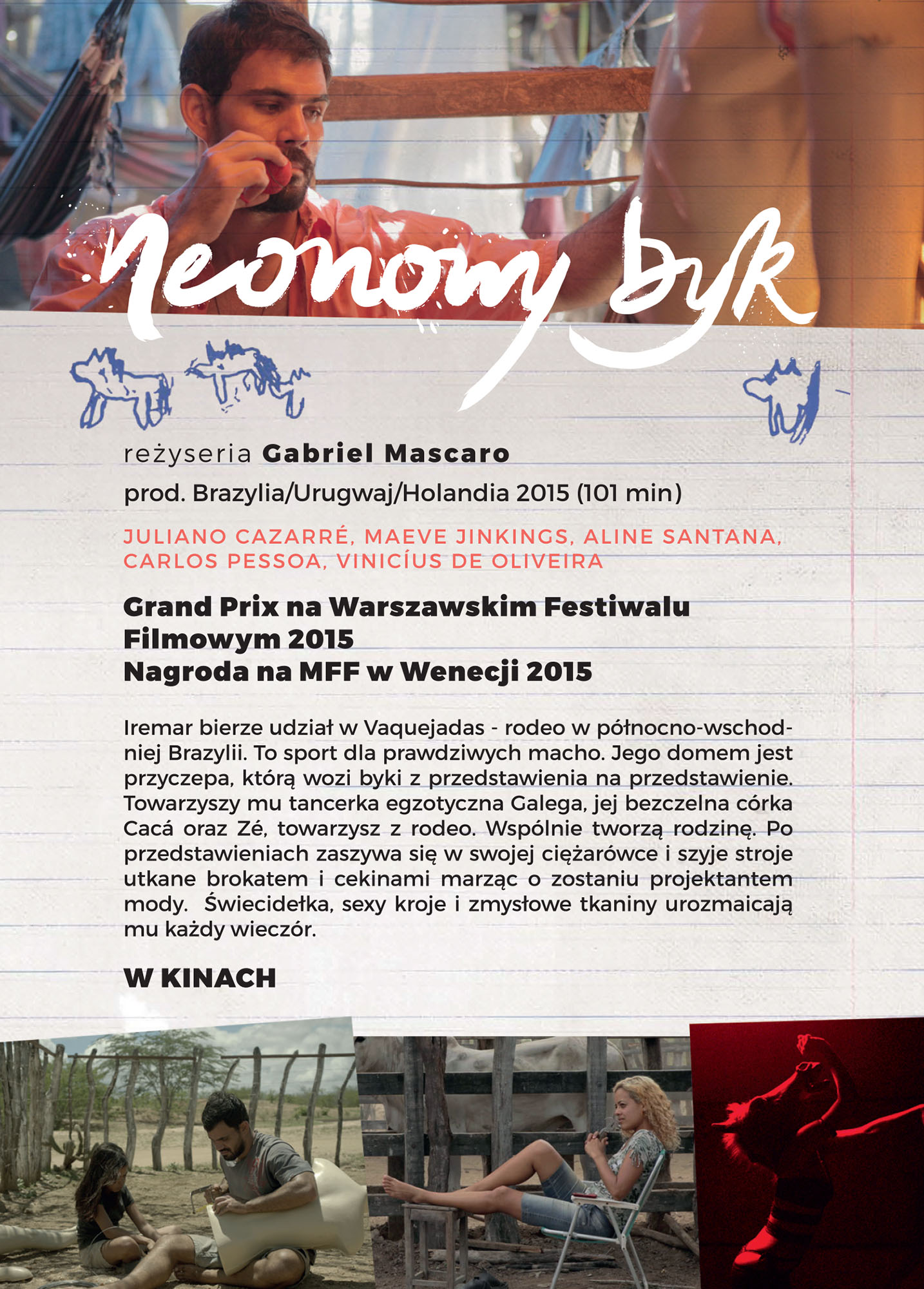 Ulotka filmu 'Neonowy Byk (tył)'