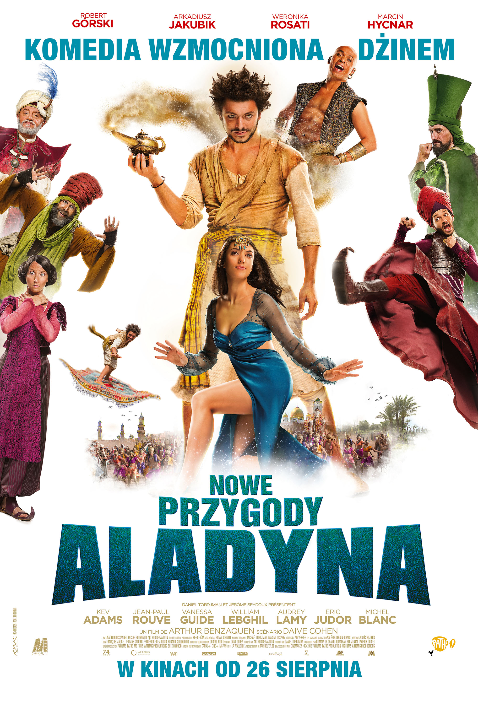 Polski plakat filmu 'Nowe przygody Aladyna'