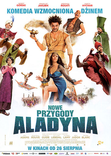Przód ulotki filmu 'Nowe przygody Aladyna'