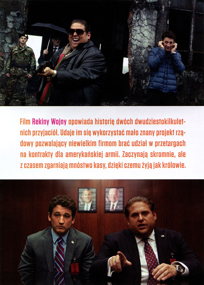 Ulotka filmu 'Rekiny Wojny (tył)'