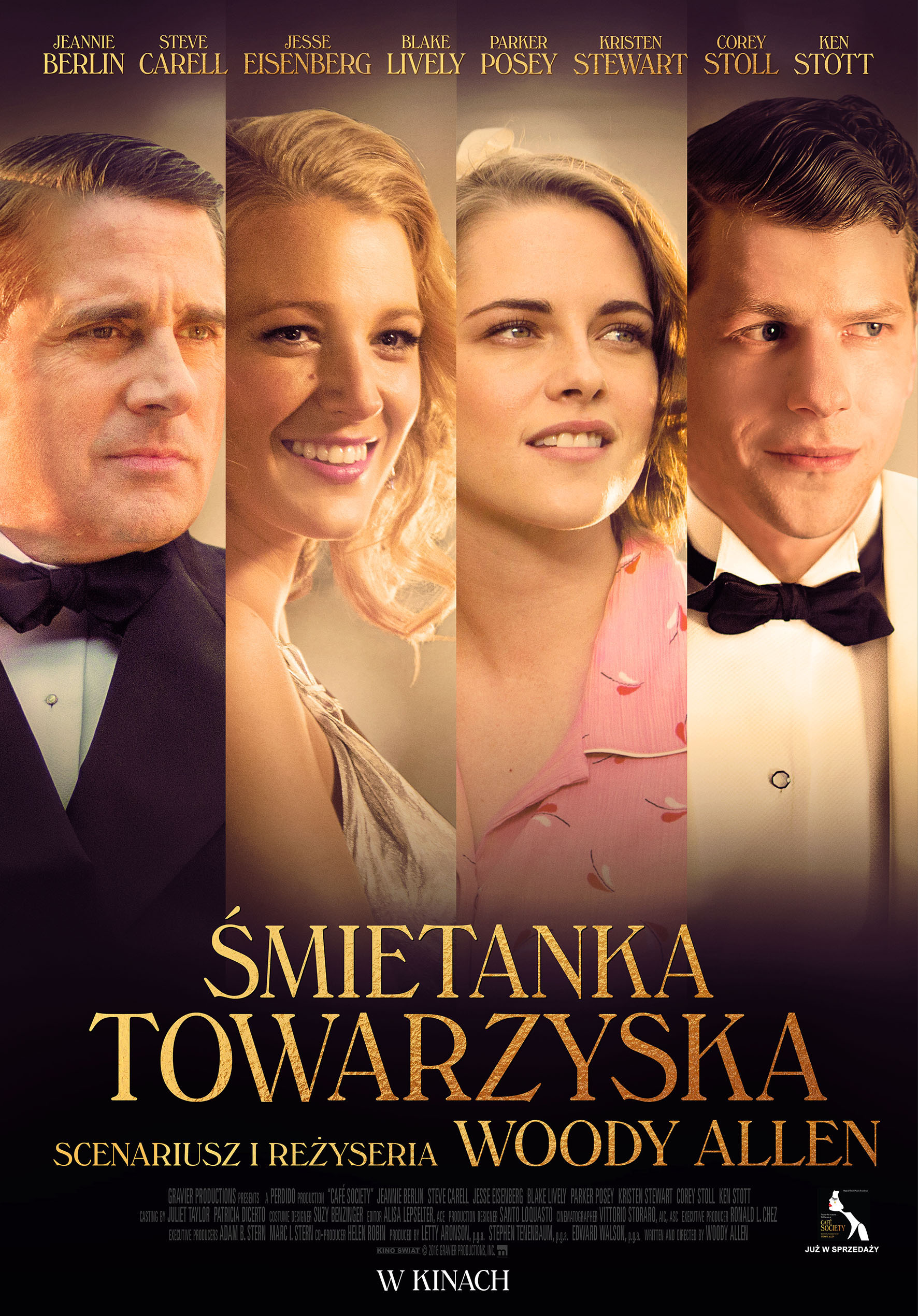 Polski plakat filmu 'Śmietanka towarzyska'