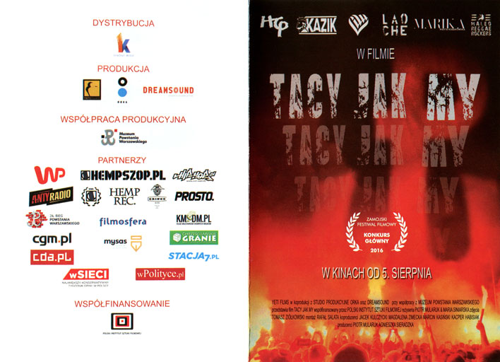 Przód ulotki filmu 'Tacy jak my'