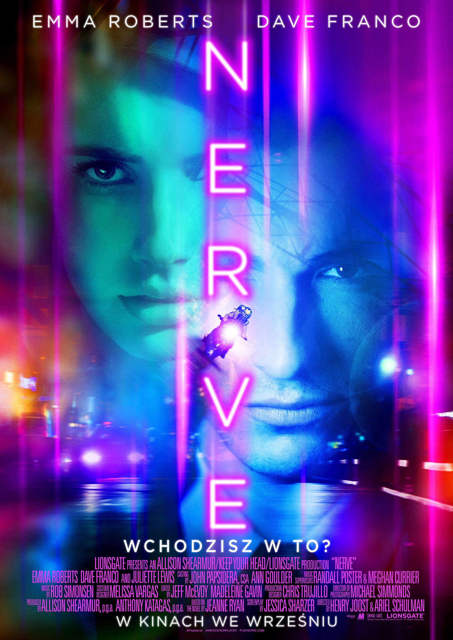Polski plakat filmu 'Nerve'