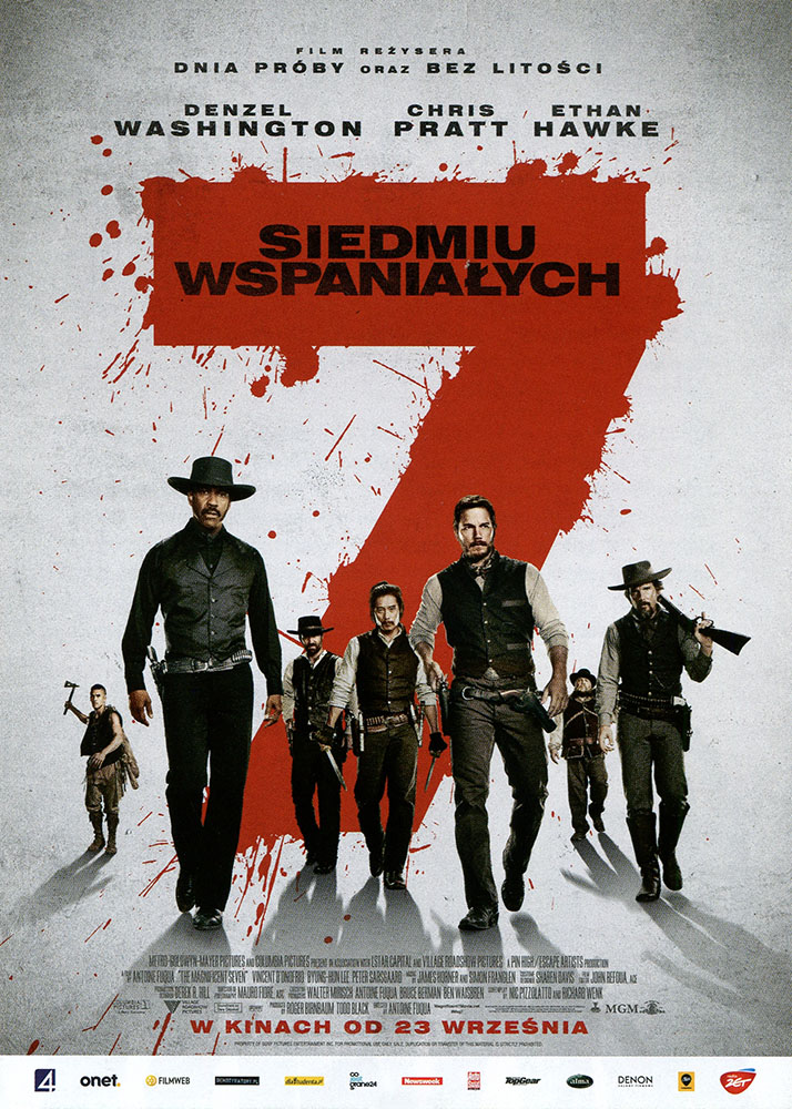 Ulotka filmu 'Siedmiu Wspaniałych (przód)'
