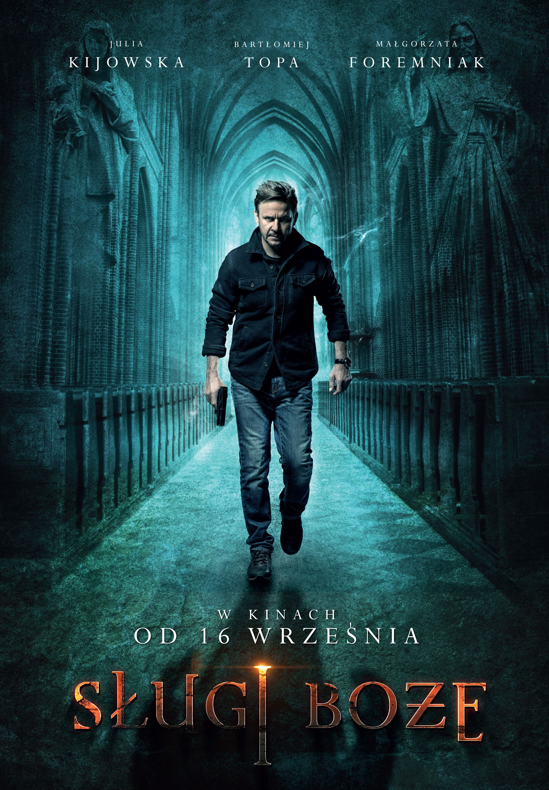 Polski plakat filmu 'Sługi boże'